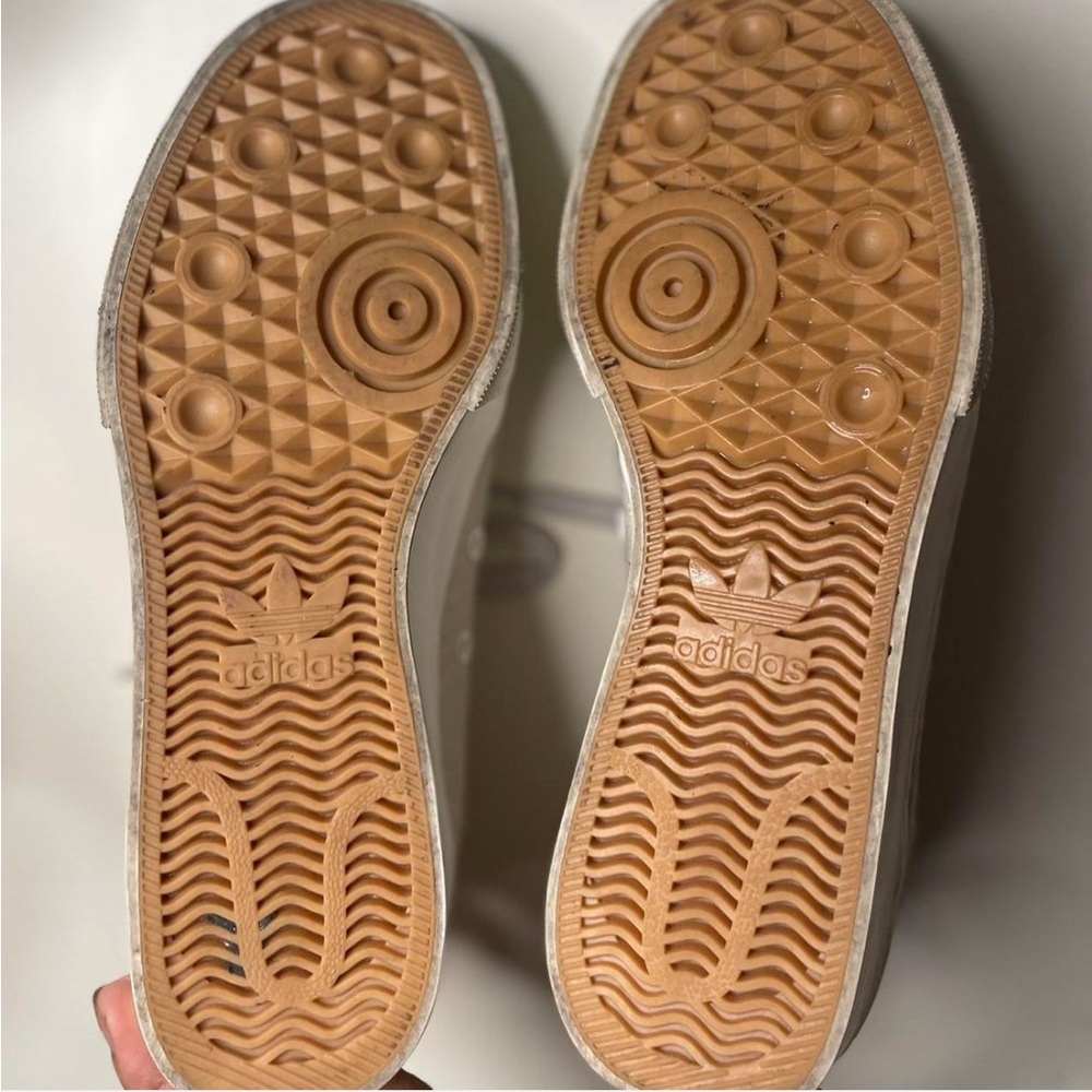 Adidas Nizza Beige Platform High Tops Women’s 7 Rare - Picture 6 of 7